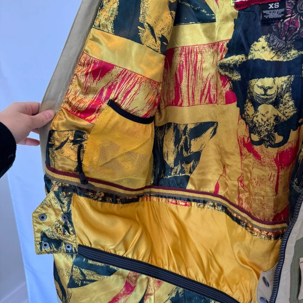 L.A.M.B x Burton Riff Parka Camo Snowboard Jacket Size XS - Picture 6 of 13